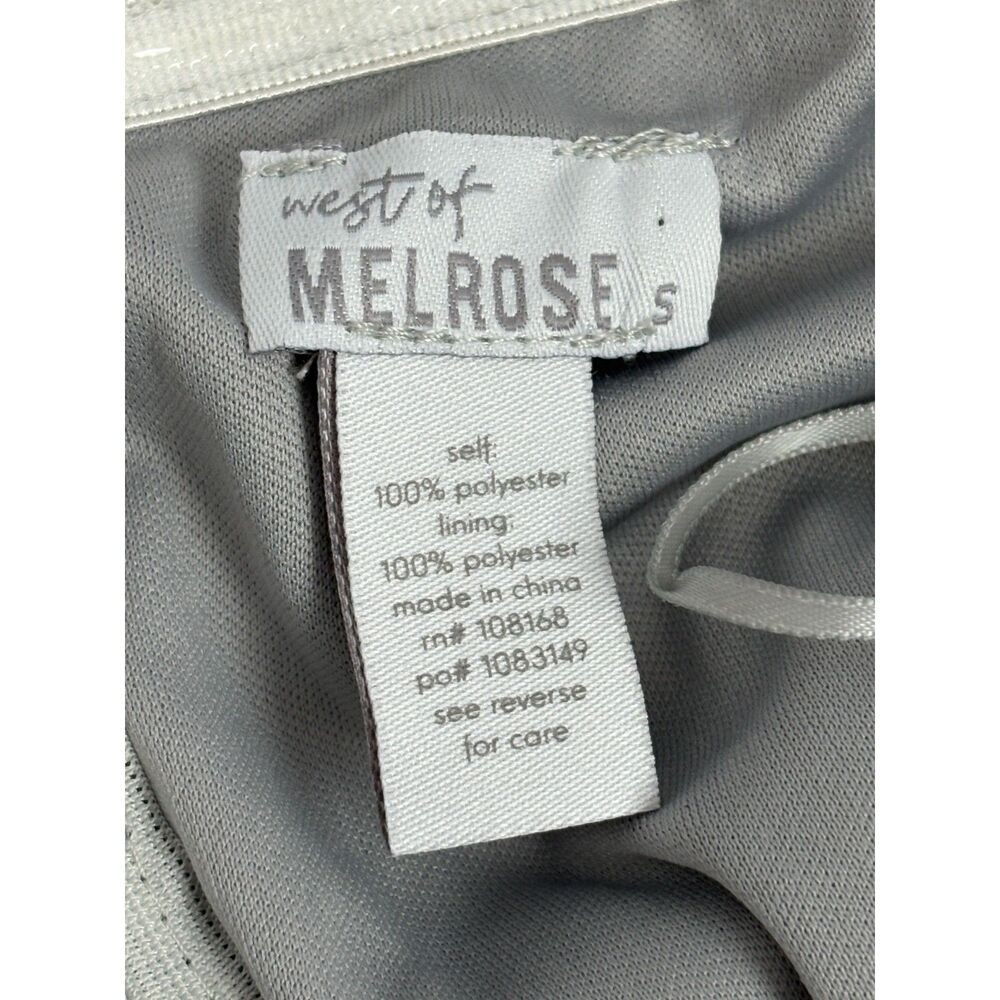 Strapless Silver Sequin Mini Dress - Picture 9 of 11